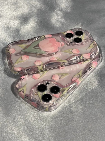 / Floral Stand iPhone Print Case Set