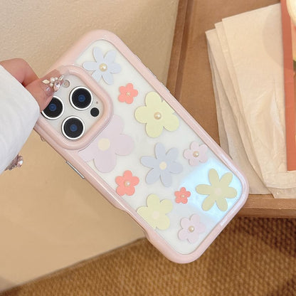 Print Pearl Set: iPhone Floral + Case Faux Sticker