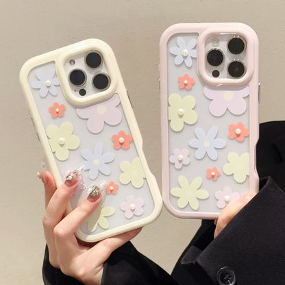 Print Pearl Set: iPhone Floral + Case Faux Sticker