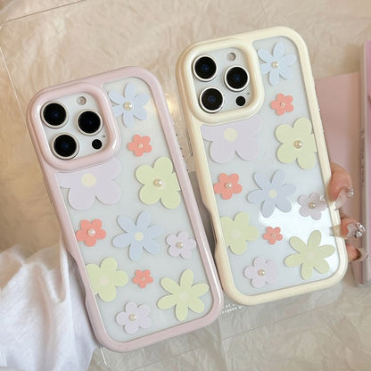 Print Pearl Set: iPhone Floral + Case Faux Sticker