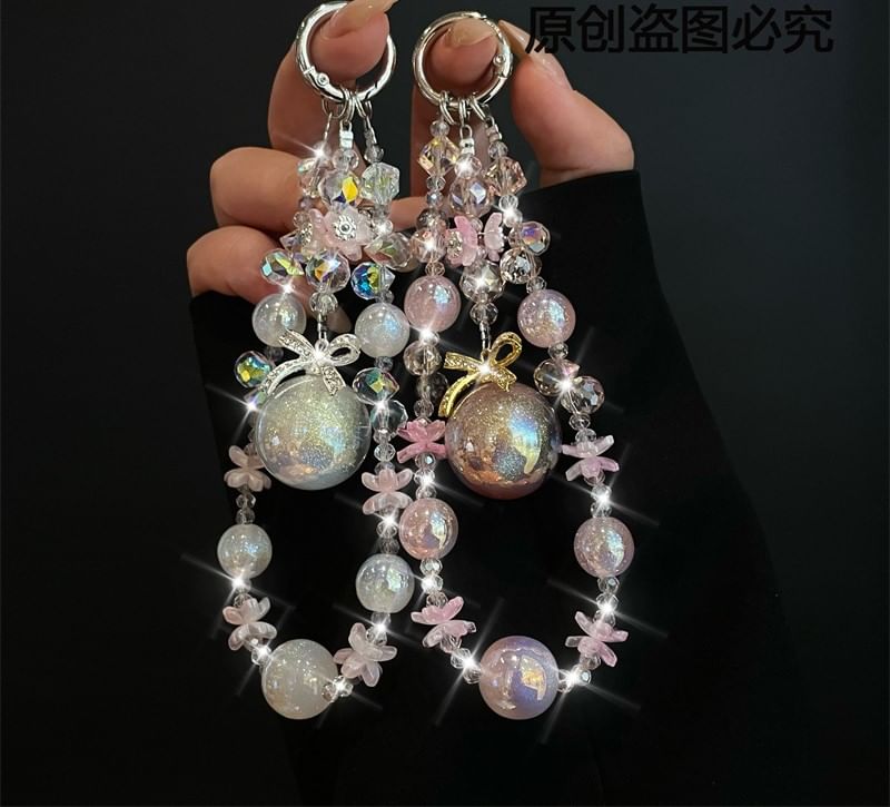 Faux Pad with Lanyard Phone Pearl