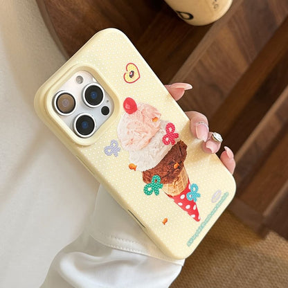 Case Phone Cream Ice Print