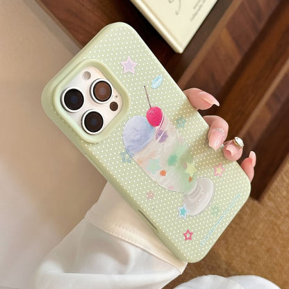 Case Phone Cream Ice Print