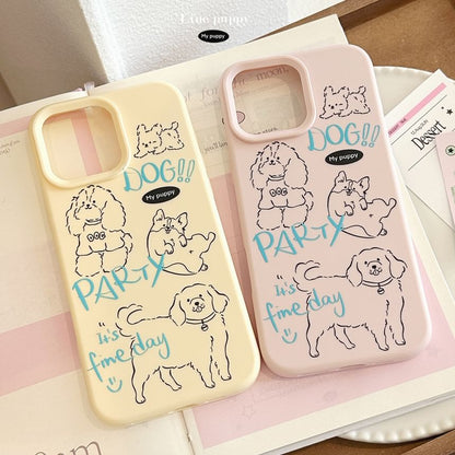 Case Phone Dog Print