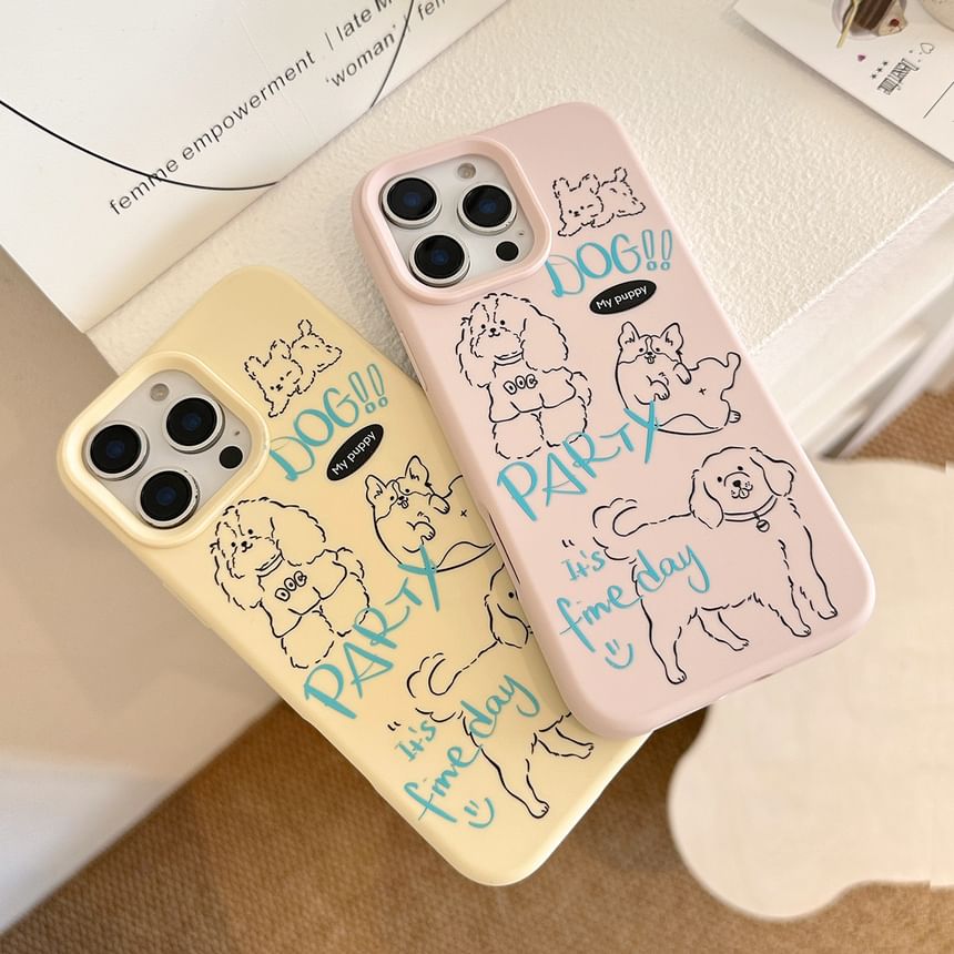 Case Phone Dog Print