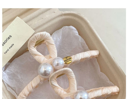 Faux Hair Claw Pearl