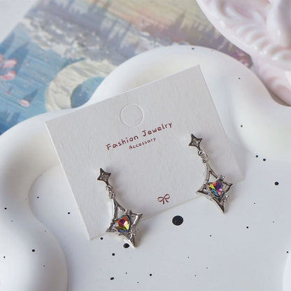 On Gemstone Clip Dangle / Earring