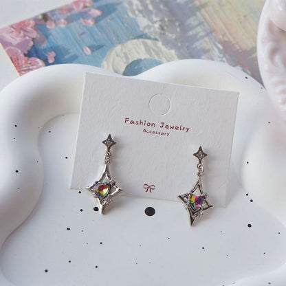 On Gemstone Clip Dangle / Earring