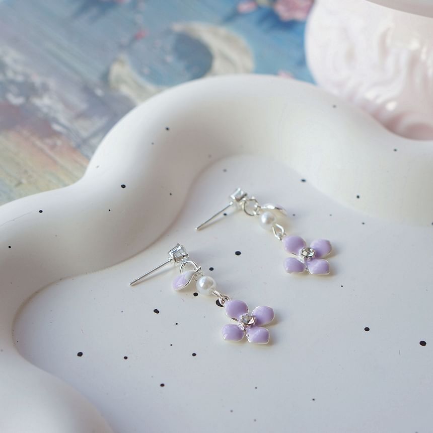 Dangle / Clip Earring On Floral