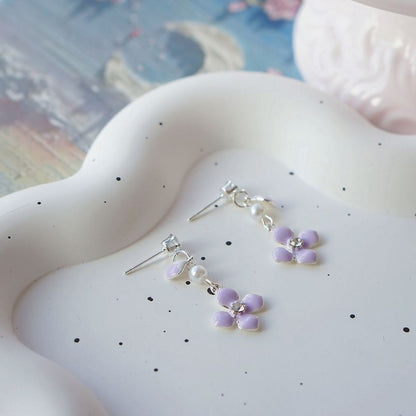 Dangle / Clip Earring On Floral