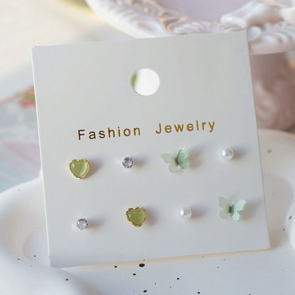 Earring Butterfly Stud Set