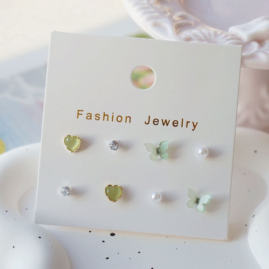 Earring Butterfly Stud Set