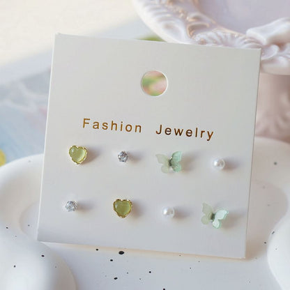 Earring Butterfly Stud Set