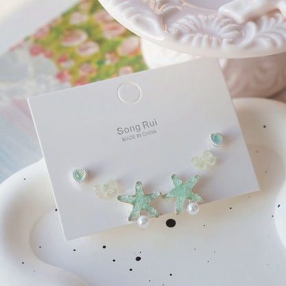 Starfish Earring Set Stud