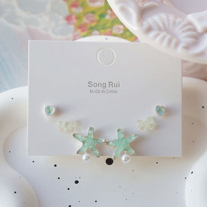 Starfish Earring Set Stud
