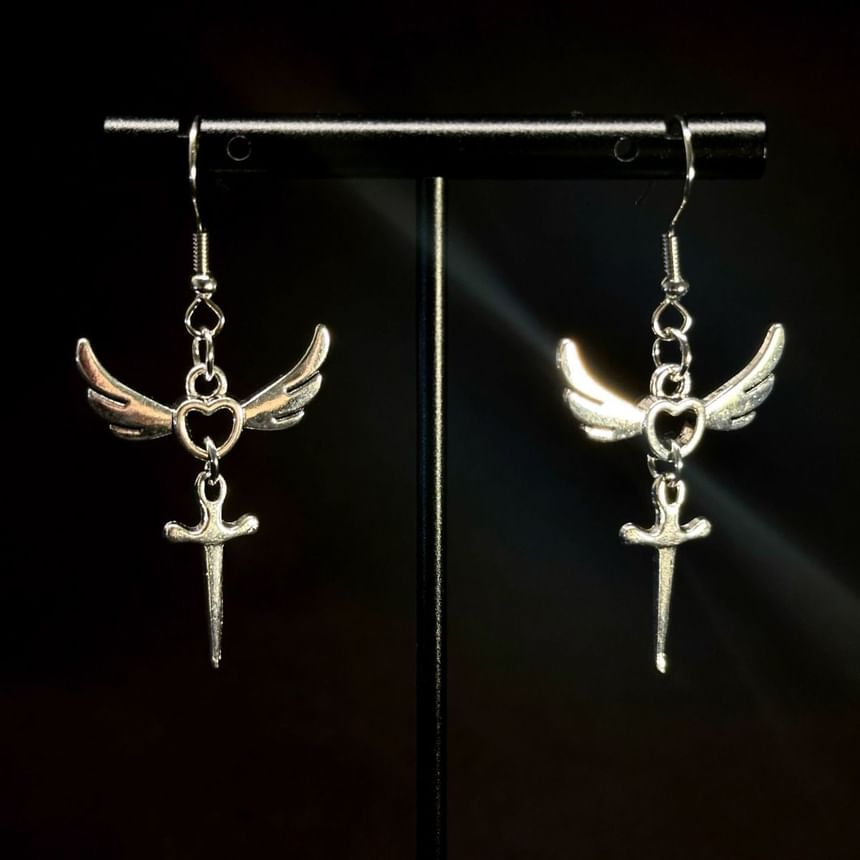 Dangle Sword Earring Wing