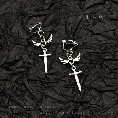 Dangle Sword Earring Wing