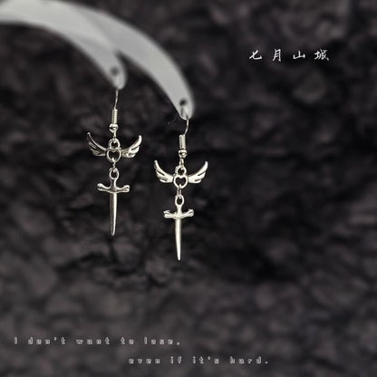 Dangle Sword Earring Wing