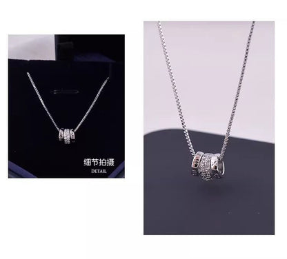 CZ Hoop Necklace