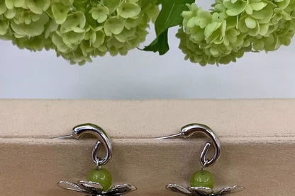 Earring Dangle Grape