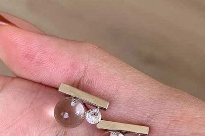 CZ Rod Earring Stud