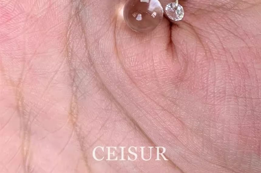 CZ Rod Earring Stud