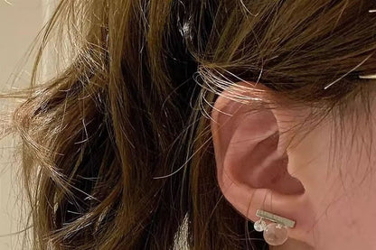 CZ Rod Earring Stud