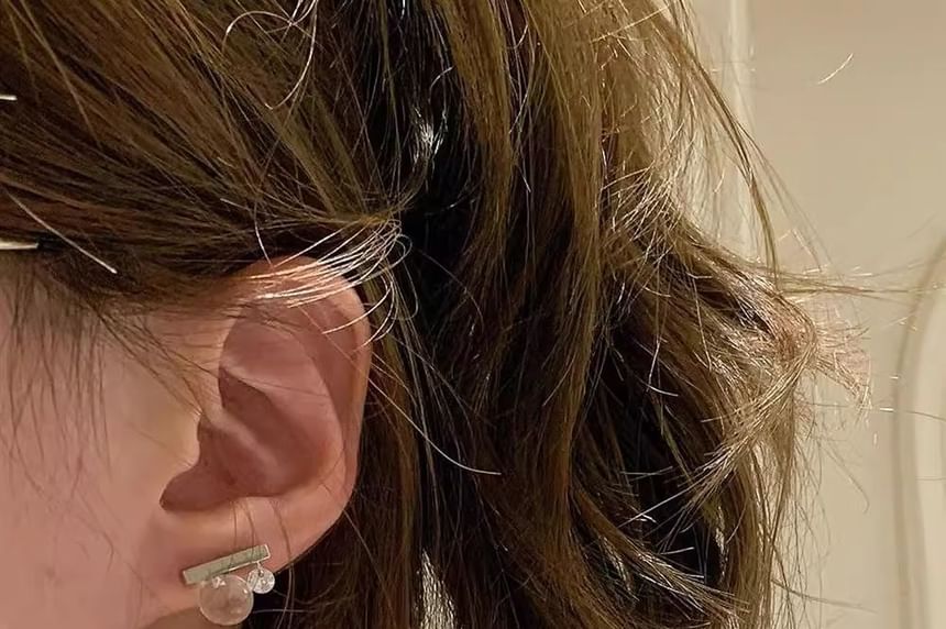 CZ Rod Earring Stud
