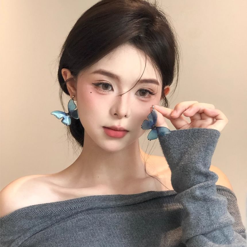 Earring Dangle Butterfly