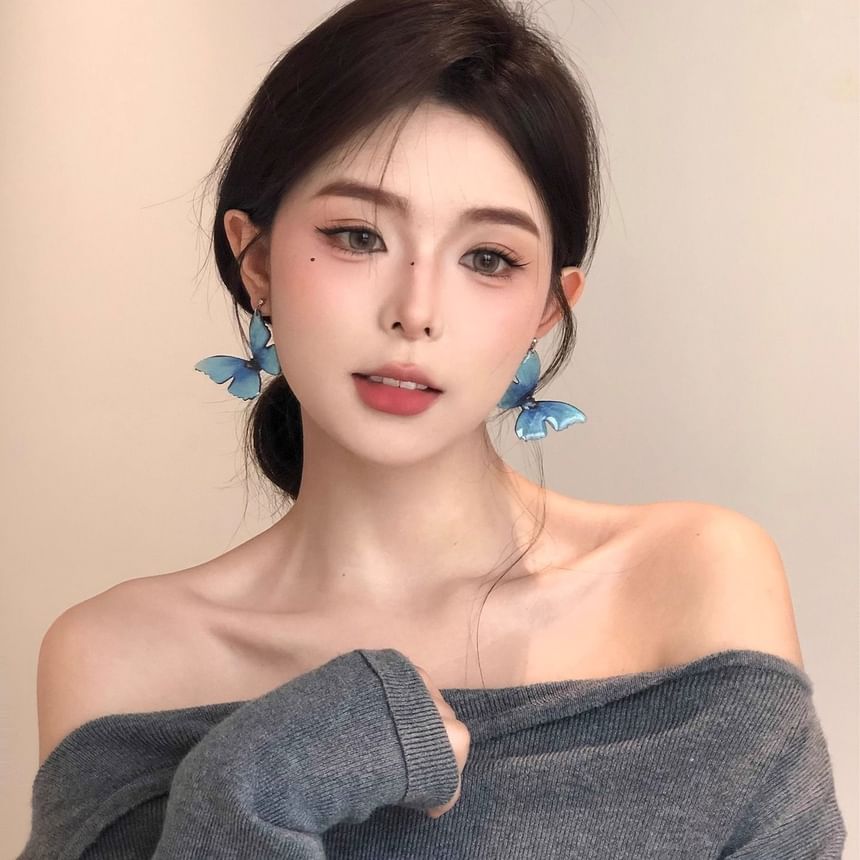 Earring Dangle Butterfly