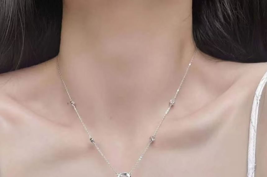 Twisted CZ Necklace