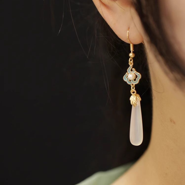 Earring Dangle Jade