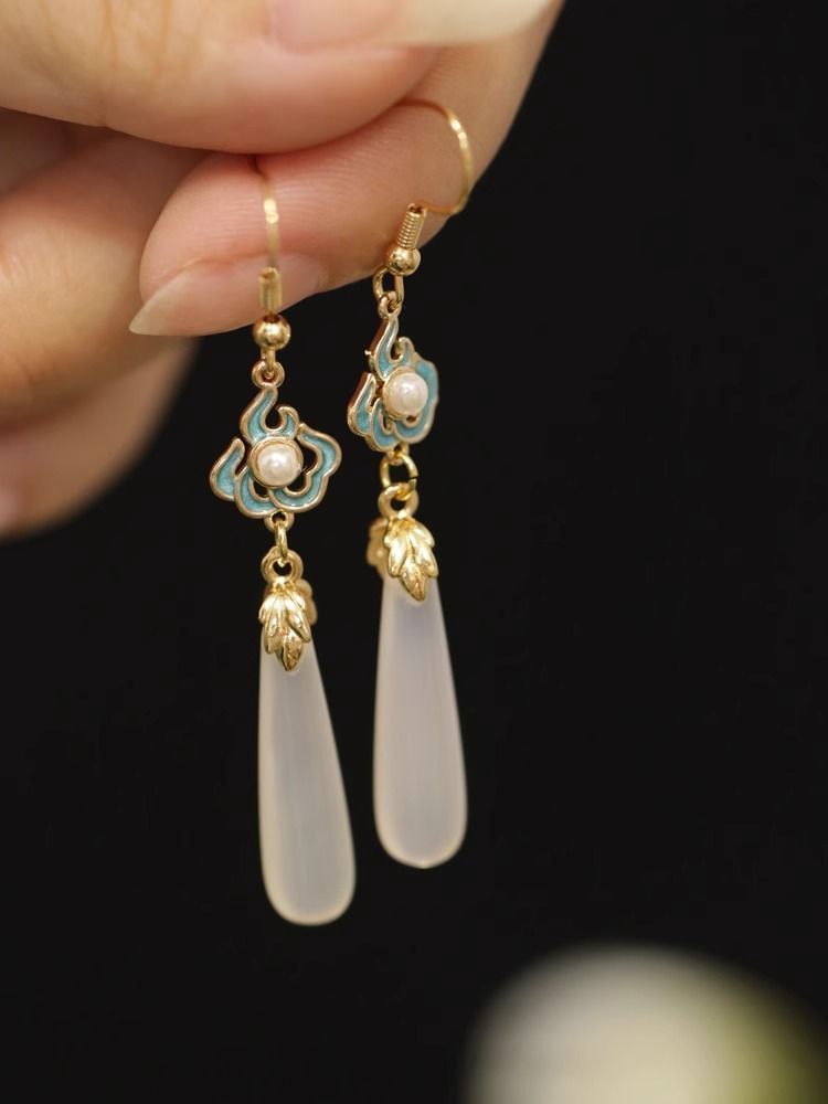 Earring Dangle Jade