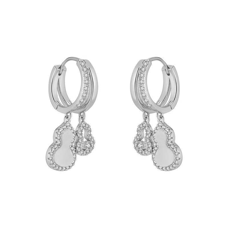 CZ Earring Calabash Hoop