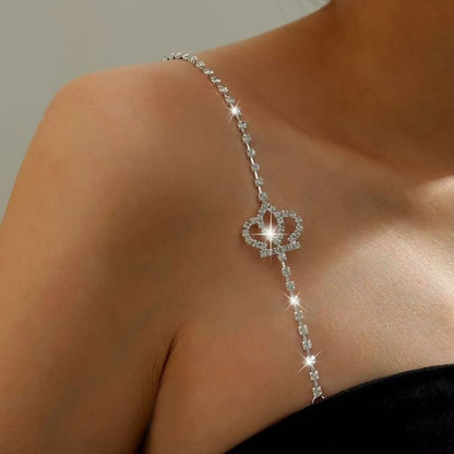 Bra Heart CZ Strap