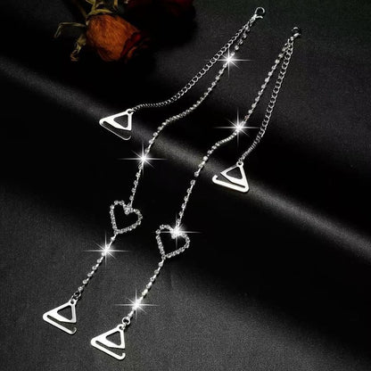 Bra Heart CZ Strap