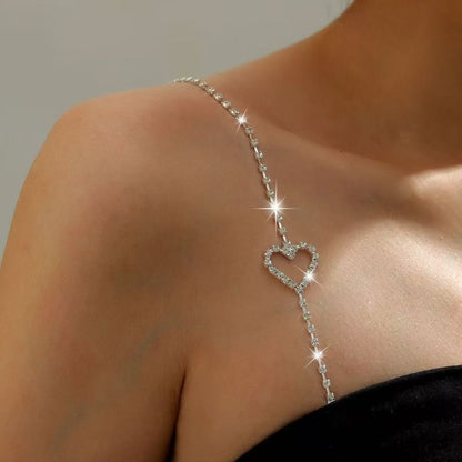 Bra Heart CZ Strap