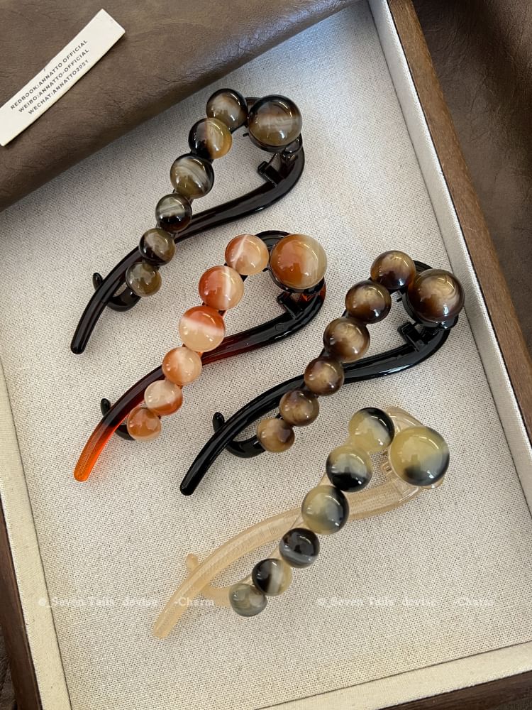 Bead Hair Acrylic Clip