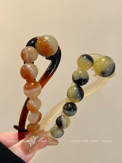 Bead Hair Acrylic Clip
