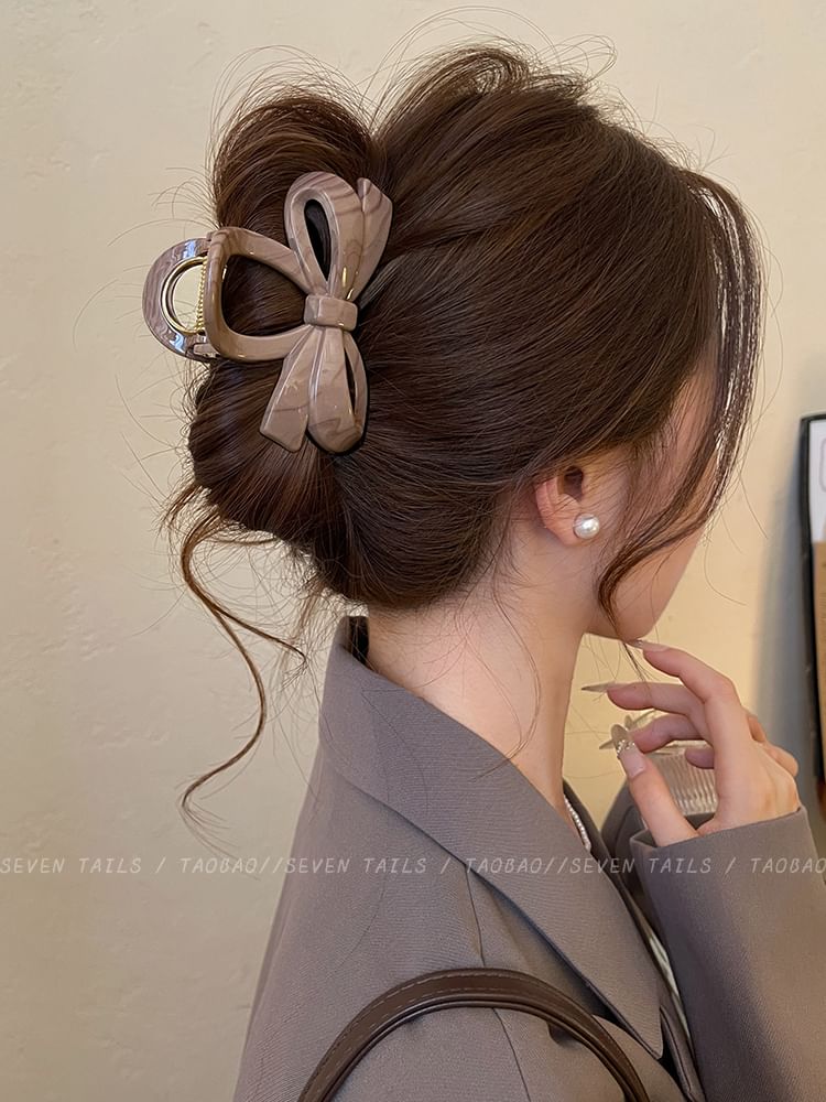 Clip Hair Bow Acrylic Claw