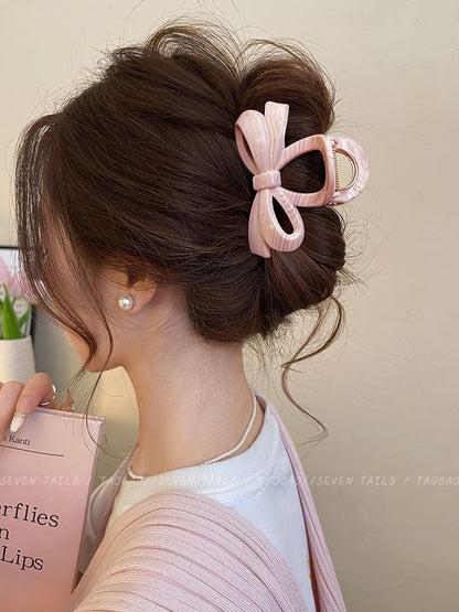 Clip Hair Bow Acrylic Claw