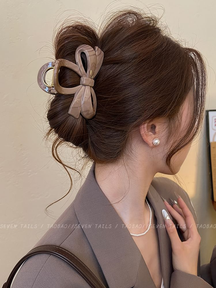 Clip Hair Bow Acrylic Claw