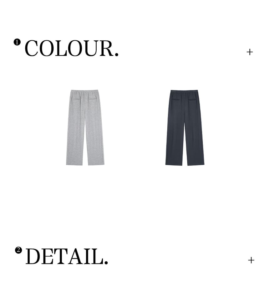 High Waist Plain Wide Leg Sweatpants
