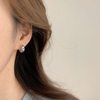 / Earring Clip-On Hoop Butterfly