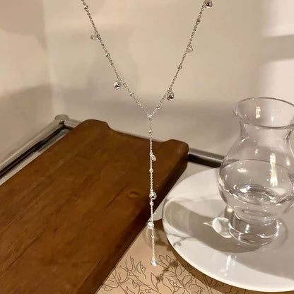 Lariat Necklace Bead Chain Station