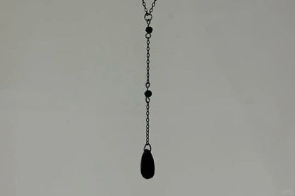 Necklace Faux Chain Crystal Station