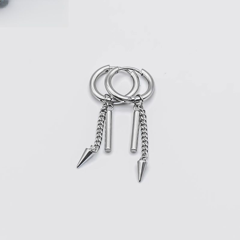 Earring Hoop Drop Bar Spike