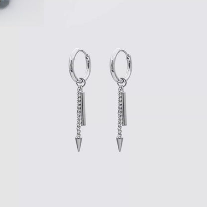 Earring Hoop Drop Bar Spike