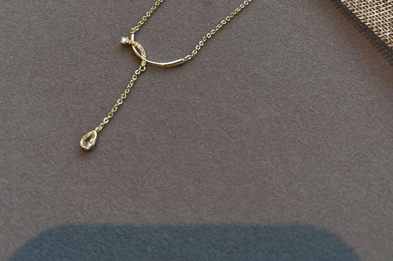 Pendant Rhinestone Necklace