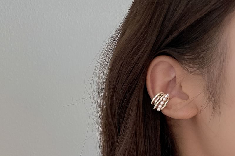 Cuff Ear Faux Pearl